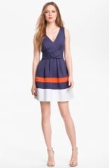 kate spade new york sawyer cotton blend fit andamp flare dress at Nordstrom