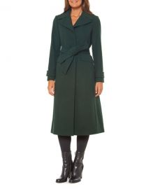 kate spade new york single-breasted maxi wool-blend coat at Neiman Marcus