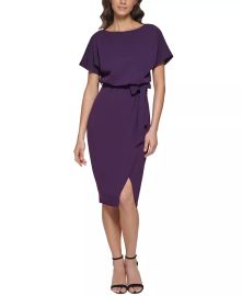 kensie Blouson Wrap Dress - Macys at Macys