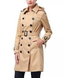 kimi kai Womens Adley Water Resistant Hooded Trench Coat - Macys at Macys