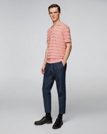 knit polo shirt at Zara