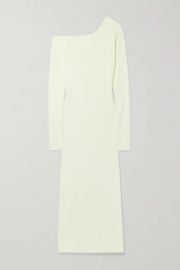 lapointe One-shoulder ribbed-knit midi dress at Net A Porter