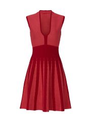 leeveless Knit Fit-and-Flare Dress by Emporio Armani at Rent The Runway