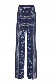 lela rose Printed Satin Wide-Leg Pants at Moda Operandi