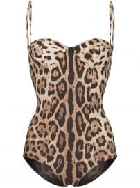 leopard print one-piece swimsuit at Farfetch