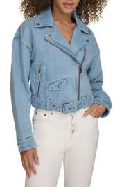 levi\'s Denim Crop Moto Jacket at Nordstrom