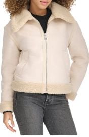 levi\'s Faux Leather & Faux Shearling Bomber Jacket at Nordstrom