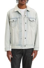 levis Faux Shearling Lined Relaxed Fit Denim Trucker Jacket at Nordstrom