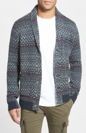 life after denim  Anchorage  Fair Isle Shawl Collar Cardigan at Nordstrom