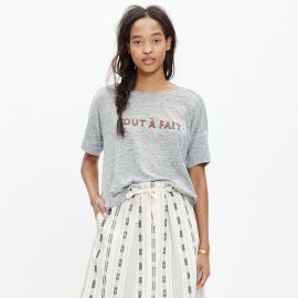 linen tout a fait tee at Madewell