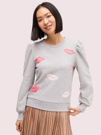 lips sweatshirt at Kate Spade