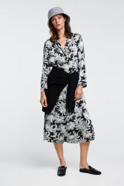 long printed tunic at Zara