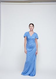 long ruched dress lanvin at Totokaelo