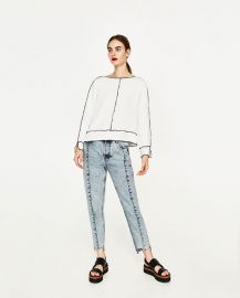 long sleeve top at Zara