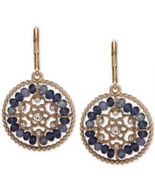 lonna   lilly Gold-Tone Crystal   Bead Openwork Drop Earrings   Reviews - Fashion Jewelry - Jewelry   Watches - Macy s at Macys