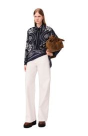 maje Bandana printed blouse at Nordstrom