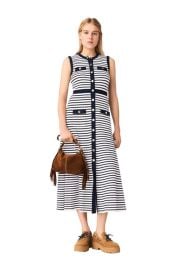 maje Breton stripe knit maxi dress at Nordstrom