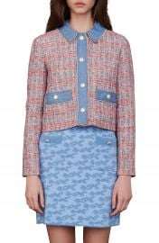 maje Cotton Blend Tweed Jacket   Nordstrom at Nordstrom