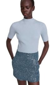 maje Cotton and silk ribbed top at Nordstrom