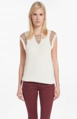 maje Demoisell Chain Detail Sweater at Nordstrom