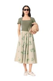 maje Embroidered technical skirt at Nordstrom