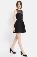 maje Eponime Stretch Fit andamp Flare Dress at Nordstrom