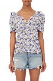 maje Ginko Henley Crepe Blouse   Nordstrom at Nordstrom