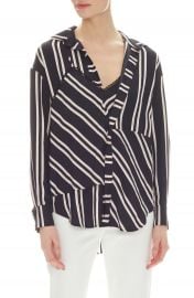 maje Larencia Mix Stripe Blouse   Nordstrom at Nordstrom