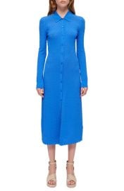 maje Maline Openwork Long Sleeve Sweater Dress at Nordstrom