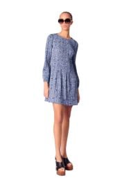 maje Patterned pleated dress at Nordstrom