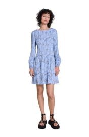 maje Patterned pleated dress at Nordstrom