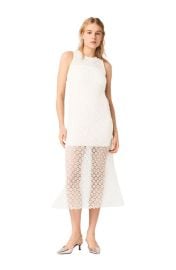 maje Rhinestone crochet maxi dress at Nordstrom