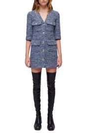 maje Rollye Tweed Minidress at Nordstrom