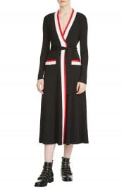 maje Rosiana Wrap Midi Dress at Nordstrom