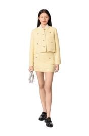 maje Short tweed and lurex jacket at Nordstrom