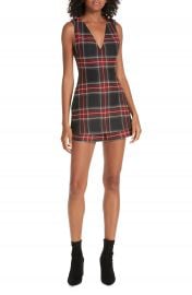 maje Sleeveless Plaid Romper at Nordstrom