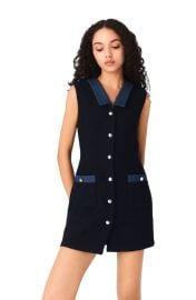 maje Tweed dress with denim details at Nordstrom