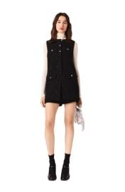 maje Tweed playsuit with rhinestones at Nordstrom
