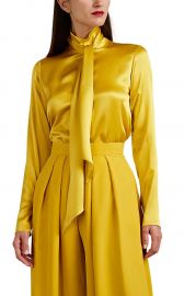 martin grant TIENECK SILK BLOUSE TIENECK SILK BLOUSE at Barneys