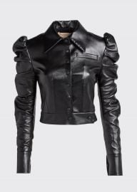 materiel Puff-Sleeve Faux-Leather Jacket at Bergdorf Goodman