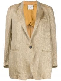 metallic thread blazer at Farfetch