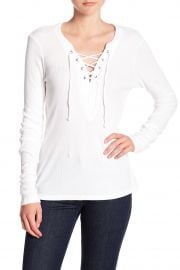 michael stars Lace-Up Long Sleeve Tee at Nordstrom Rack