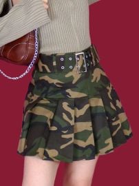 military belt skirt - KUO 60 - Asian Fashion Online Store at Sixty Percent