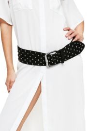 missguided Studded Faux Suede Belt at Nordstrom Rack