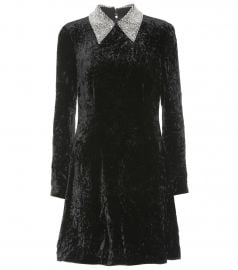 miu miu Embellished velvet minidress at Mytheresa