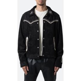 mnml Embellished Western Faux Suede Jacket at Nordstrom