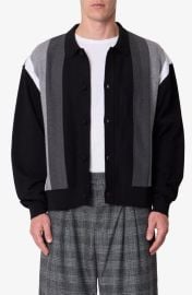 mnml Stripe Collar Cardigan at Nordstrom