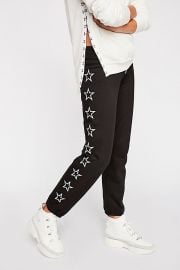 monrow Sweatpants With Outline Stars at Free People