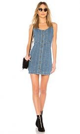 n   nicholas Denim Button Front Mini Dress in Washed Blue from Revolve com at Revolve