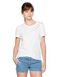 n PHILANTHROPY Women s Gaia Short Sleeve with Lacing Detail at Amazon